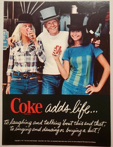 1977 print coca - ad, coca-cola