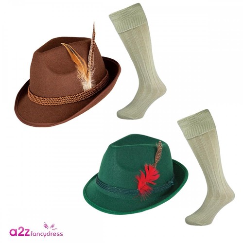 Mens bavarian hats brown - 2, x