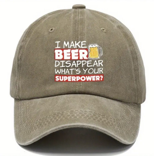 Retro baseball cap make - retro, beer