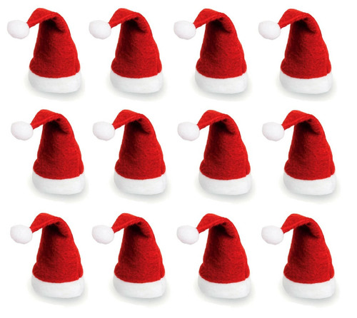 Santa hats bottle toppers - santa,
