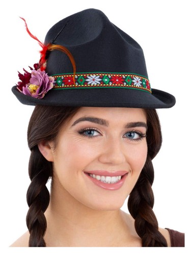 Ladies oktoberfest hat black - ladies,
