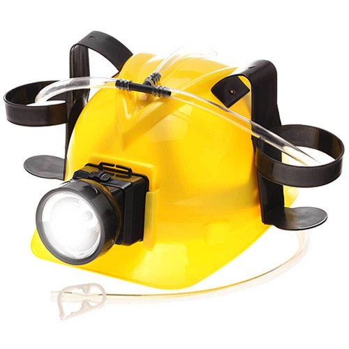 Miner drinking hat - miner,