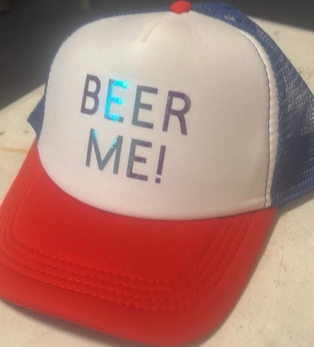 Holographic drinking hat for - holographic,