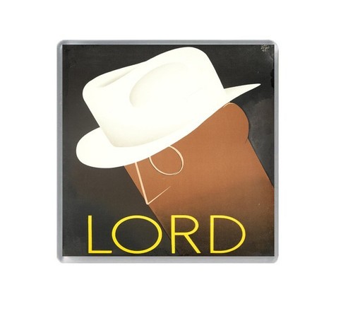Lord white hats table - white, coaster