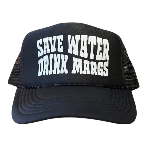 Save water drink - "save, hat