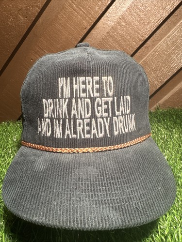 Old school hats corduroy - old, rope